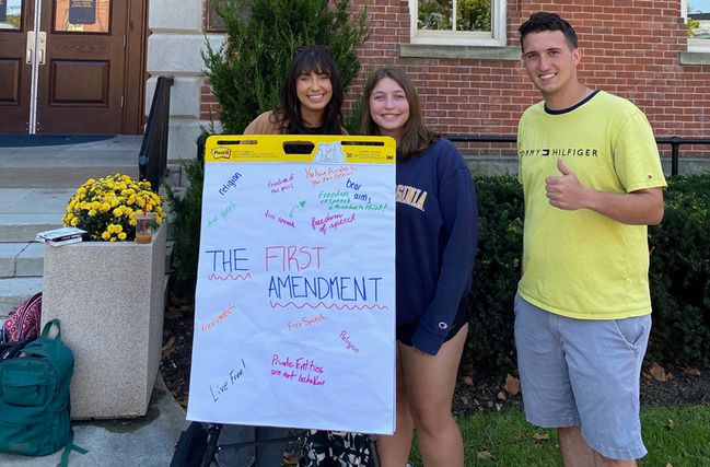 MHA Students on First Amendment Day