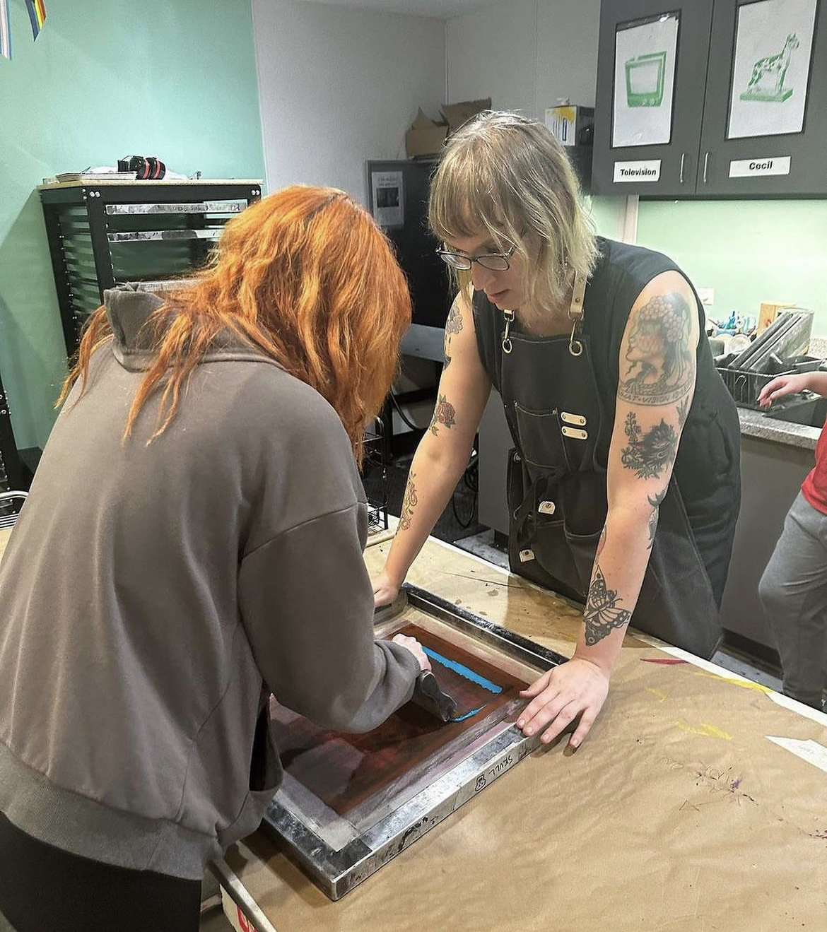 Screen printing and Relief Printmaking