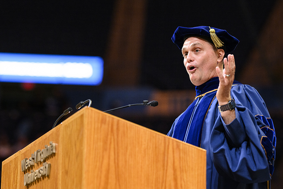 Loughery speaks at commencement